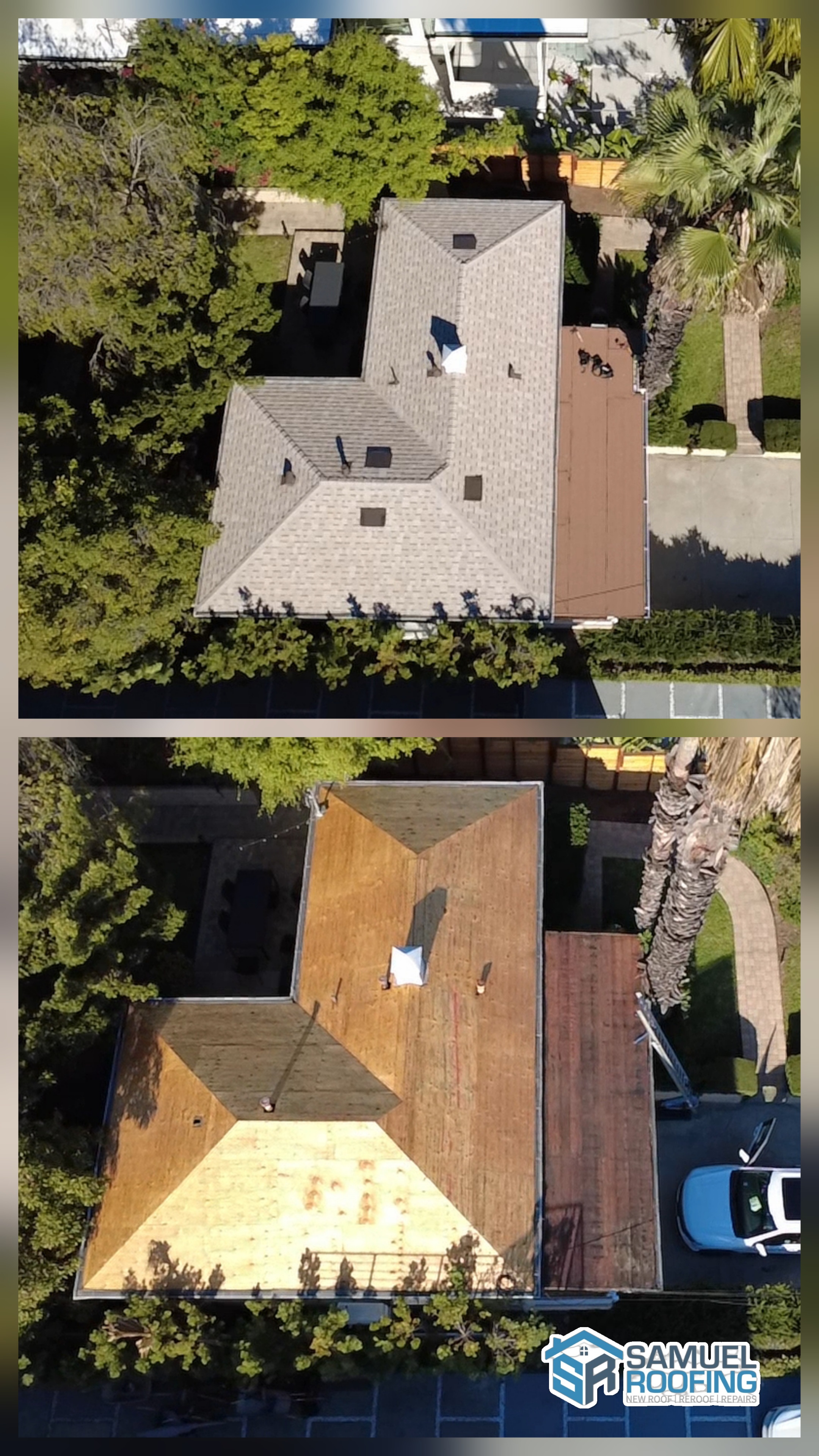 Tear-off and new underlayment on a Reseda ranch home, Los Angeles — Samuel Roofing Inc.