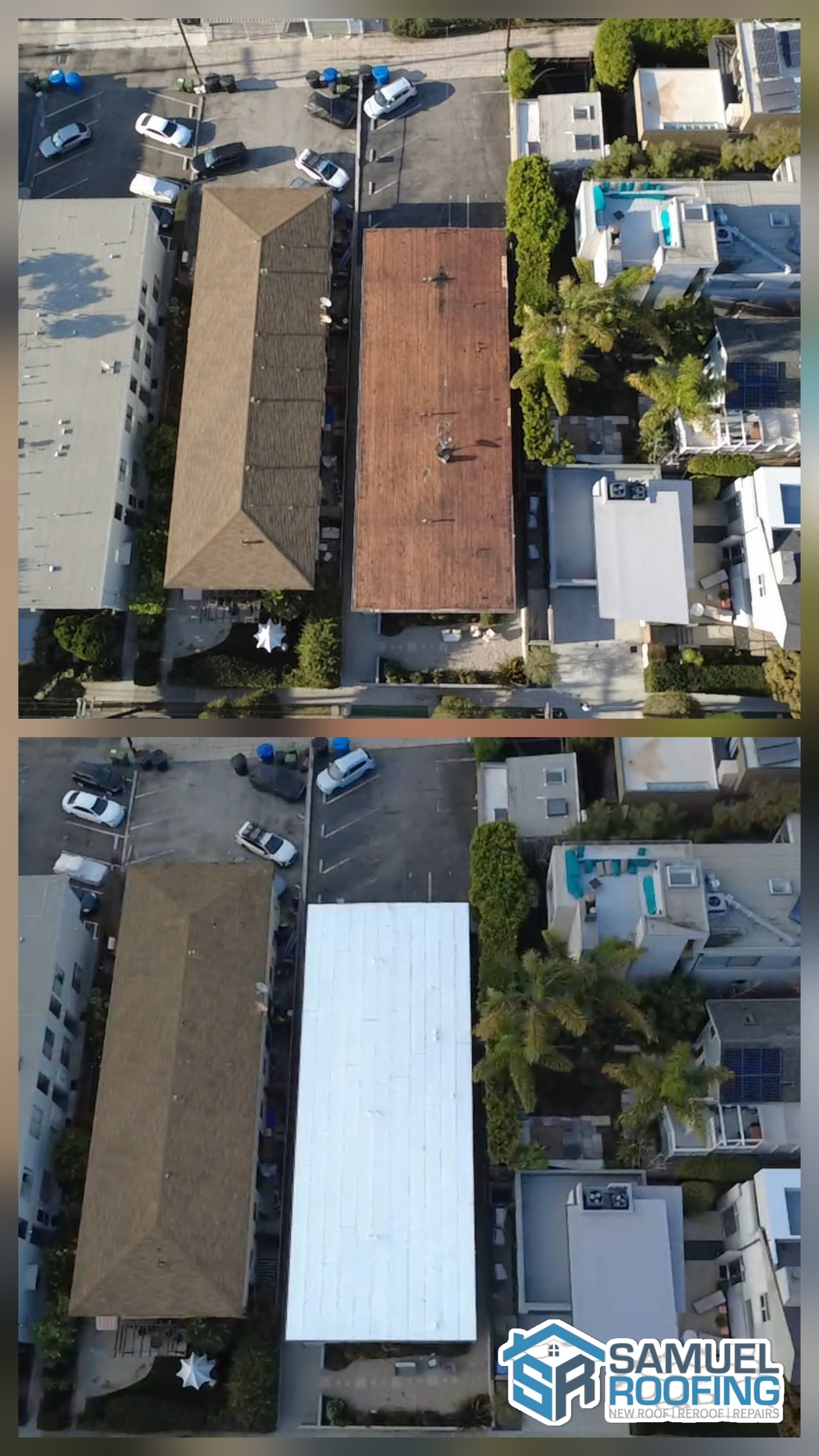 Low-slope flat roof on a Malibu beachfront home, Los Angeles — Samuel Roofing Inc.